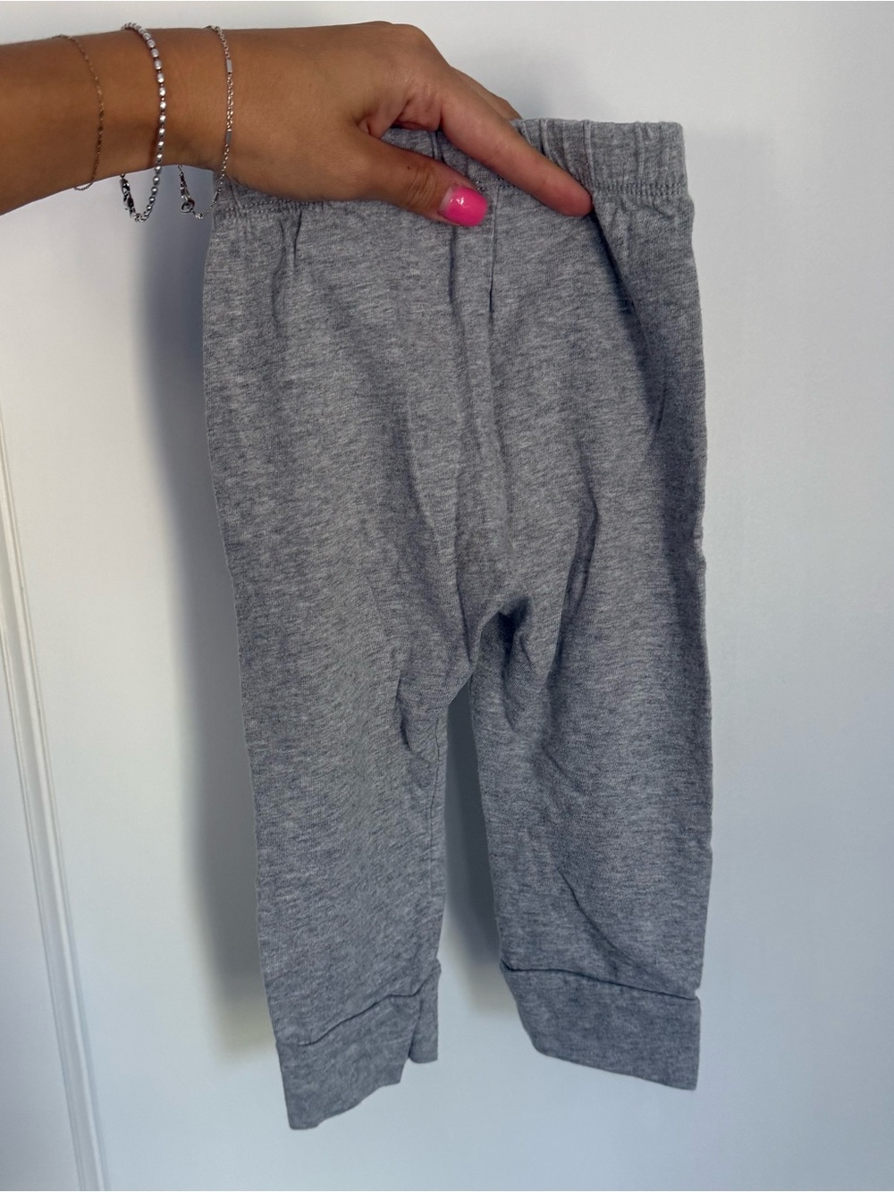 GAP Gray Knit Tie-Waist Jogger Pants 12-18M - Picture 3 of 4